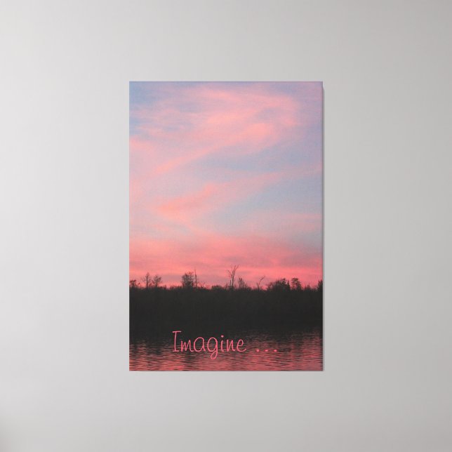 Imagine Canvas Print (Front)