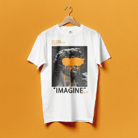 IMAGINE David Sculpture with orange paint T-Shirt
