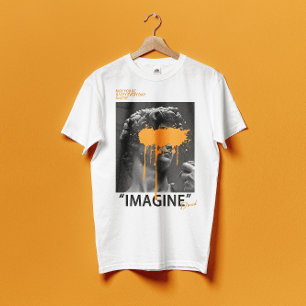 IMAGINE David Sculpture with orange paint T-Shirt