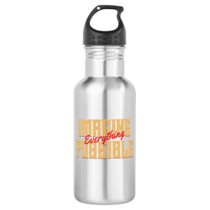 Imagine Everything Possible Quote Motivation 532 Ml Water Bottle
