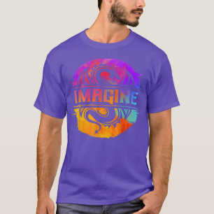 Imagine Fantasy Dragon Retro Tribal 503 T-Shirt