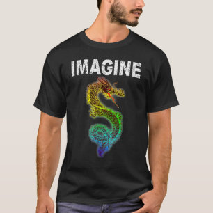 Imagine Fantasy Dragon Style Great For 2 T-Shirt