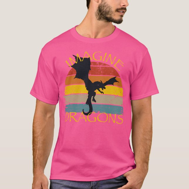 Imagine Fantasy Dragon Style T-Shirt (Front)