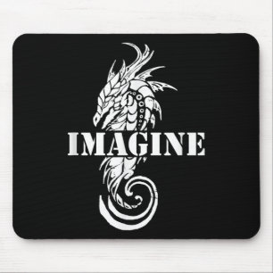 Imagine Fantasy Dragon Tattoo Style Mouse Mat