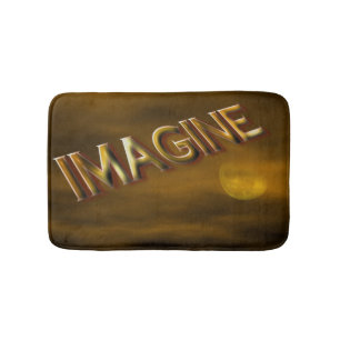 Imagine Fantasy Moon Sky Inspirational Bath Mat