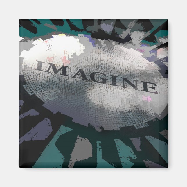 Imagine Graphic Image, Strawberry Fields, Magnet (Front)