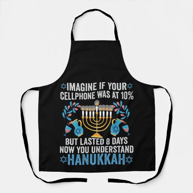 Imagine If Your Cell Phone Was At 10% But Lasted 8 Apron (Front)