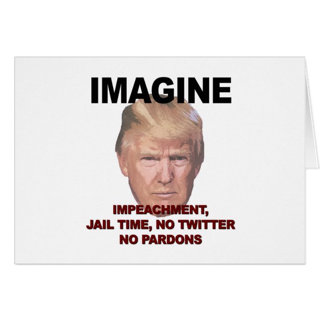 Imagine Impeachment, Jail, No Twitter, No Pardons (Front Horizontal)