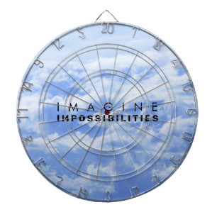 Imagine Impossibilities Blue Cloudscape Dartboard