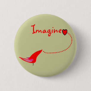 "Imagine"---John Gifts 6 Cm Round Badge