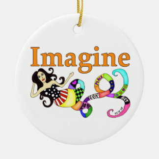 Imagine Mermaid Ceramic Tree Decoration