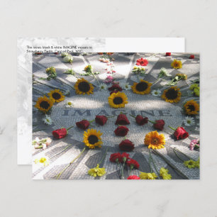IMAGINE Mosaic, Strawberry Fields, NY -  H Postcard