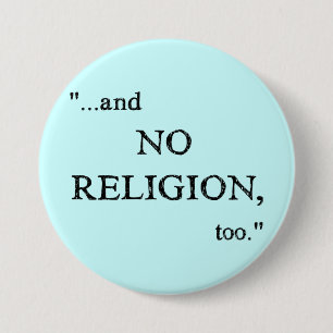 Imagine No Religion 7.5 Cm Round Badge