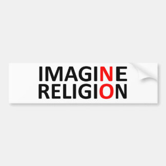 Imagine No Religion Bumper Sticker