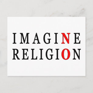 Imagine No Religion Postcard