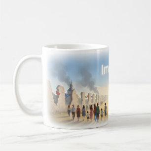 Imagine Peace Beyond Broken Walls Art Mug