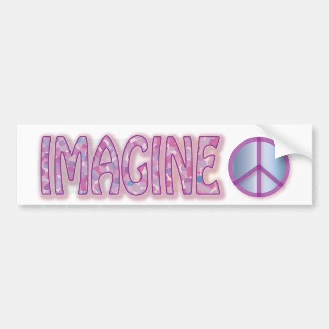 Imagine Peace Bumper Stickers (Front)