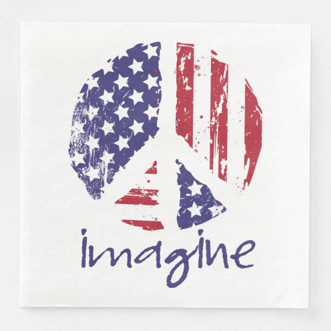 Imagine Peace Napkin (Front)