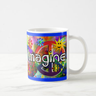 "Imagine" Psychadelic 70's Gifts Coffee Mug
