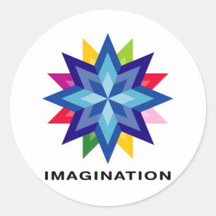 Imagine Star Classic Round Sticker