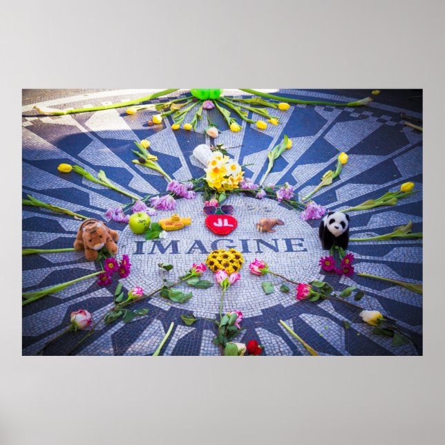 Imagine Strawberry Fields NYC Poster (Front)
