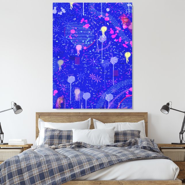 Imagine the Stars Canvas Print (Insitu(Bedroom))