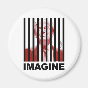 Imagine Trump Behind Bars Magnet