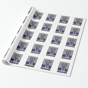Imagine Trump Behind Bars Wrapping Paper