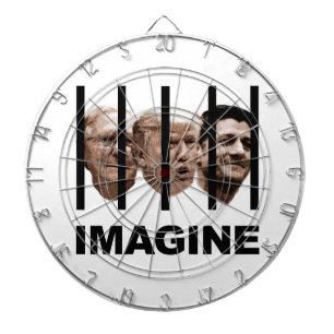 Imagine Trump, McConnell and Ryan Behind Bars Dartboard