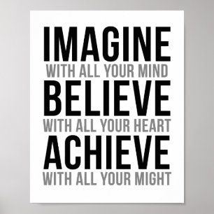 Imagine With All Your Mind Poster