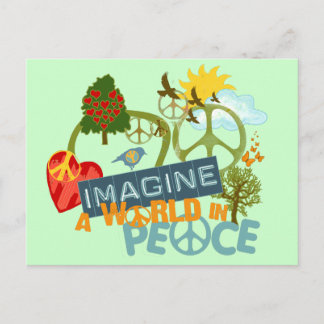 Imagine World Peace Postcard