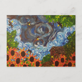 "Imagined by Van Gogh" post card art print