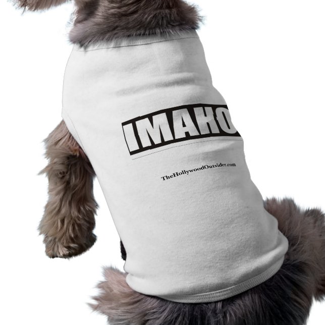 IMAHO Official Hollywood Outsider Dog Shirt (Back)