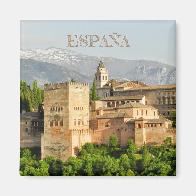 Imam Alhambra from Granada in Spain - Spain Magnet (Front)