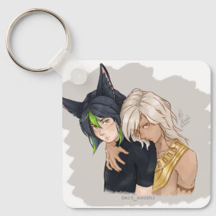 Imam Fanart Cyno and Tighnari of Genshin Impact ga Key Ring