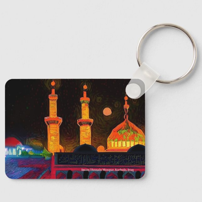Imam Hussain Mosque, Karbala, Iraq on a key ring (Front)