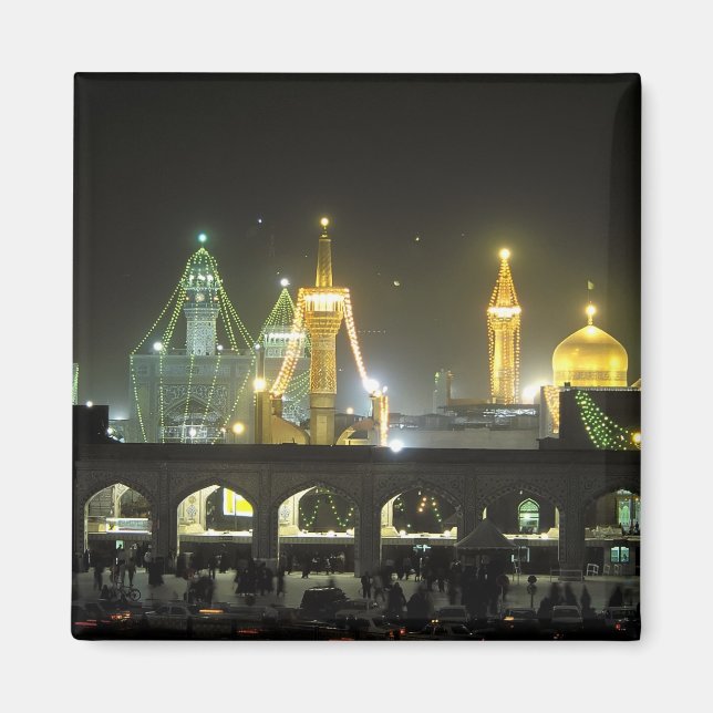 Imam Reza Shrine Complex at night, Mashhad, Magnet (Front)
