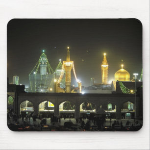 Imam Reza Shrine Complex at night, Mashhad, Mouse Mat