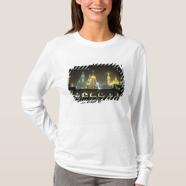 Imam Reza Shrine Complex at night, Mashhad, T-Shirt (Front)