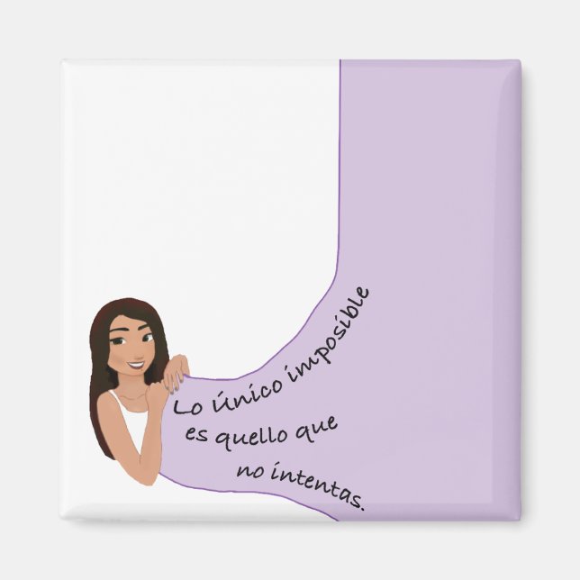 iman inspiring phrases magnet (Front)