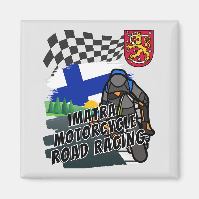 Imatra Motorcycle Road Racing in Finland Magnet (Front)