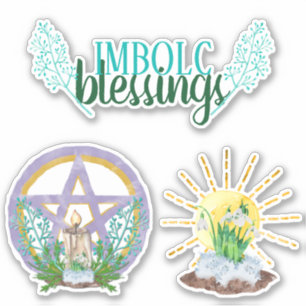 Imbolc Blessings Wicca Sabbat Pentacle & Sun
