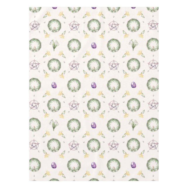 Imbolc Brigid Candlemas Alter Tablecloth (Front)