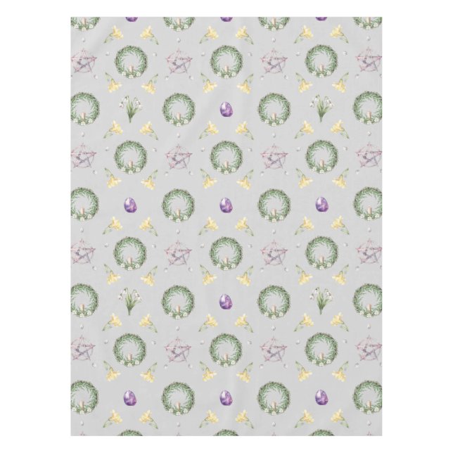 Imbolc Brigid Candlemas Alter Tablecloth (Front)