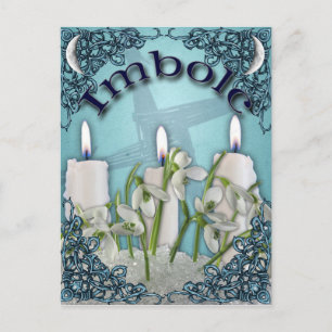 Imbolc Candlemas Pagan Fantasy Art Postcard
