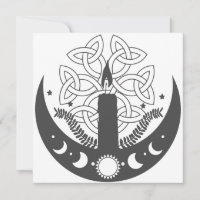 Imbolc Candlemas Sun Crescent Moon Celtic