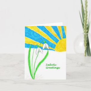 Imbolc Greetings Card (small)