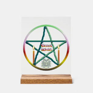 Imbolc Pentacle Acrylic Sign