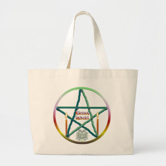 Imbolc Pentacle Large Tote Bag