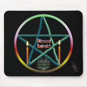 Imbolc Pentacle Mouse Mat